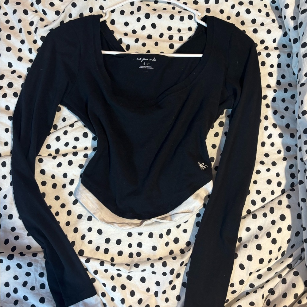 Urban Outfitters Black Long Sleeve Bodysuit